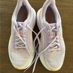 Hoka Bondi Women's Light Purple and Orange Athletic Shoes